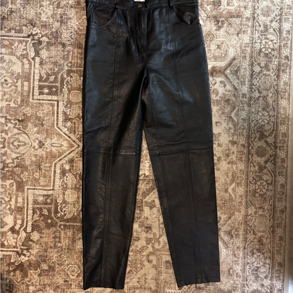 Together Black Leather Pants